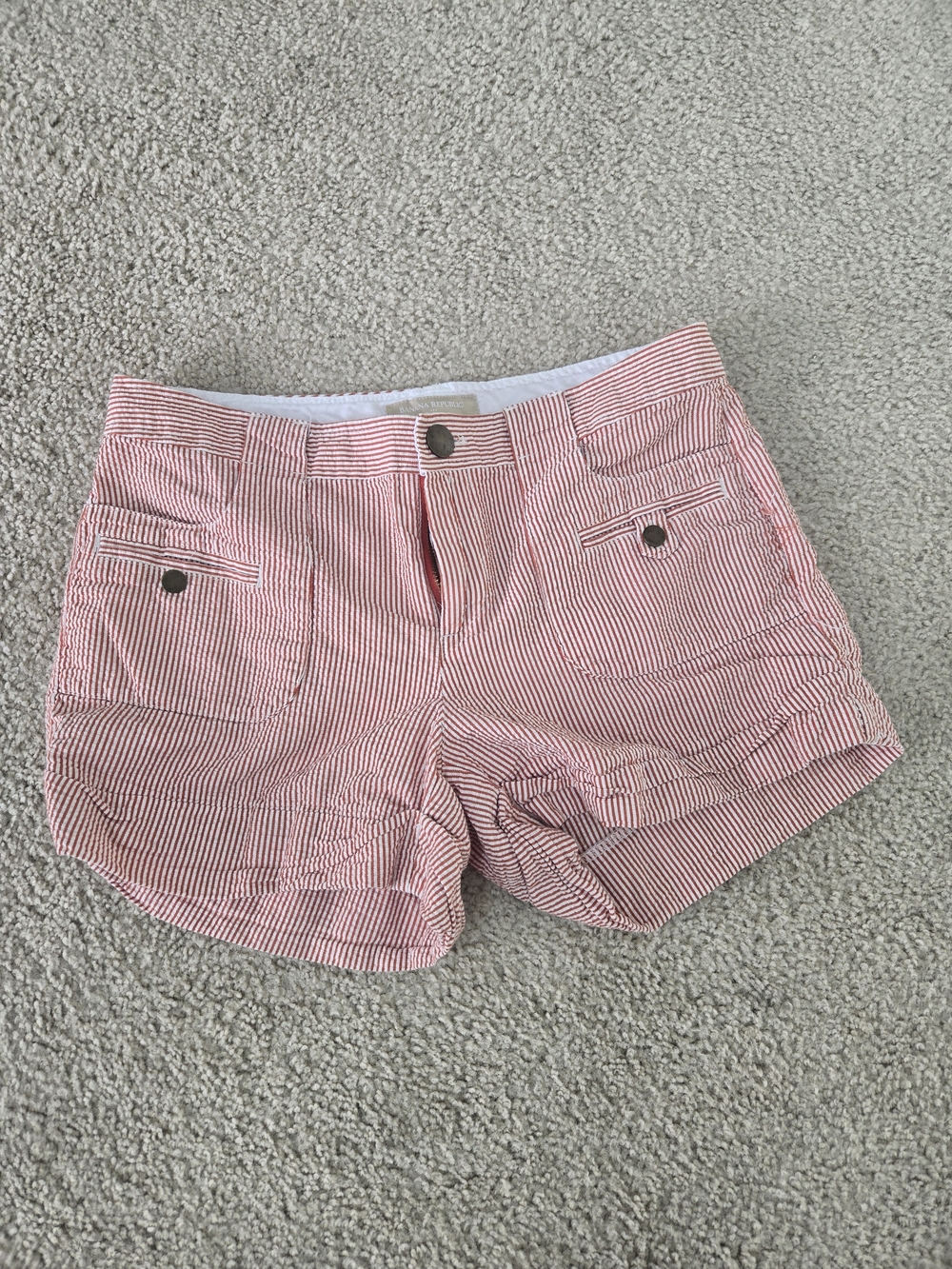 Banana Republic Seersucker Shorts Size 4